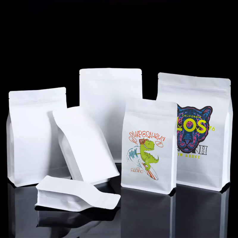 Coffee Tea Logo - Bolsa con cremallera de ocho lados