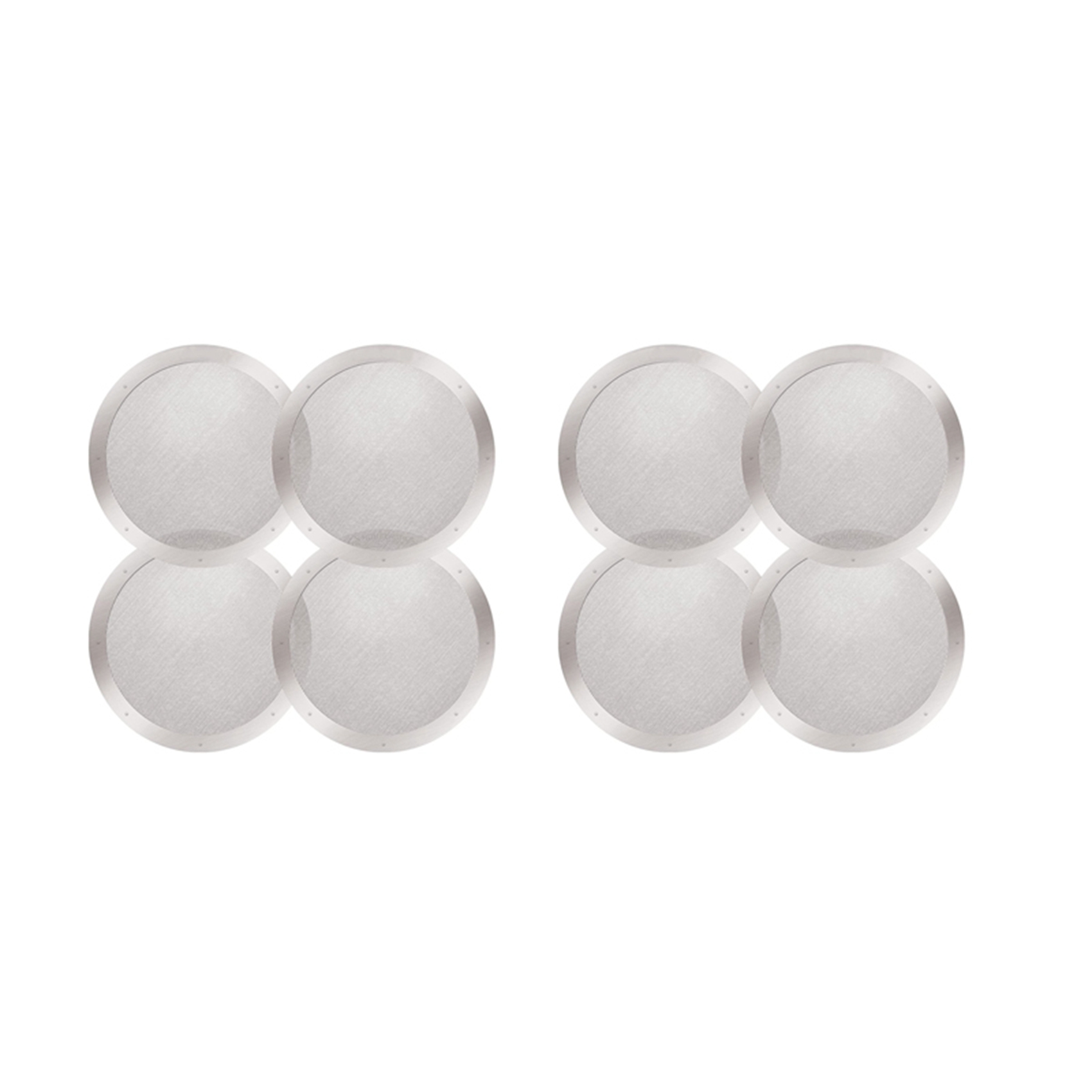 Aeropress Coffee Maker - A84X-8-Pack Filtros reutilizables de acero inoxidable
