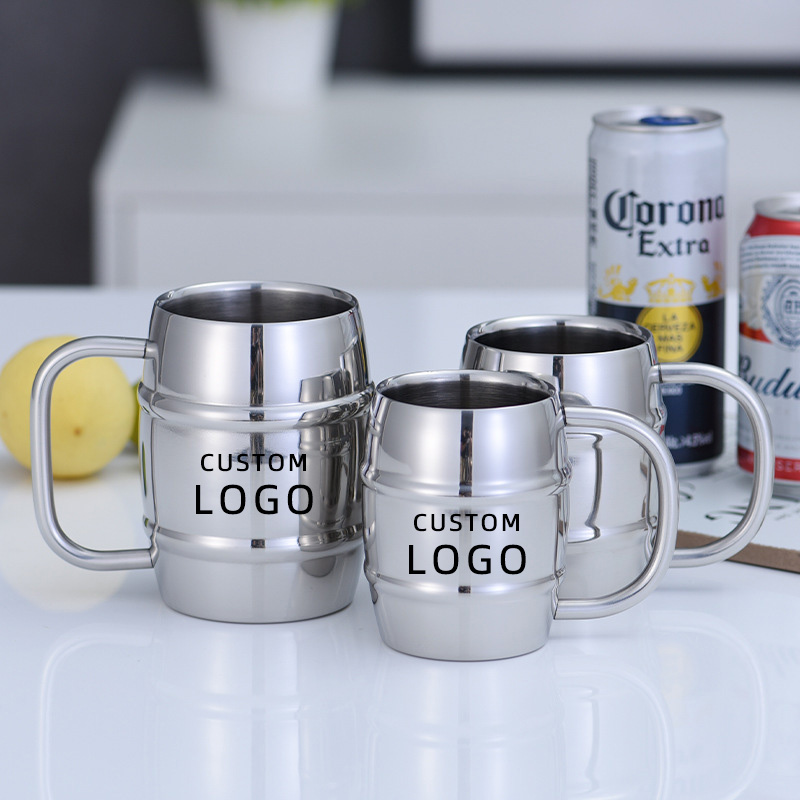Coffee Tea Logo - Taza de cerveza de acero inoxidable