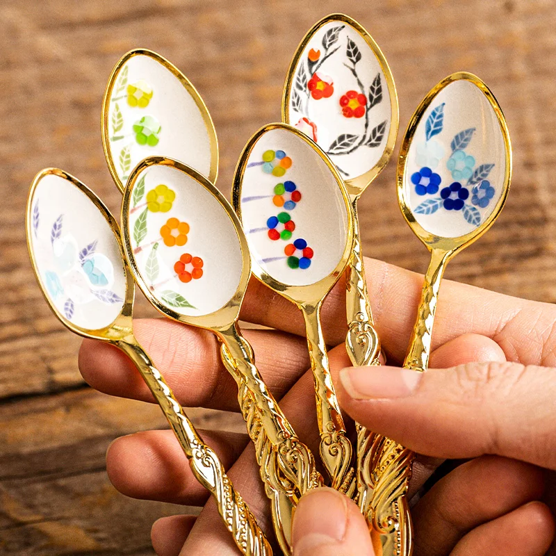 Coffee Tea Love - Cucharas de café de acero inoxidable