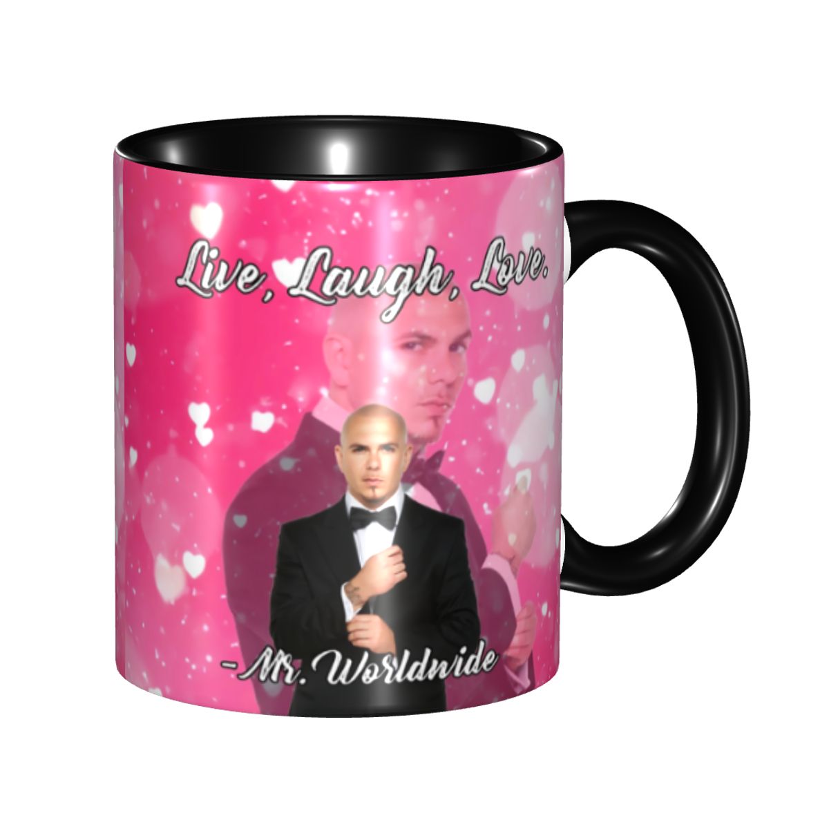 Coffee Tea Love - Taza de café rosa Mr World