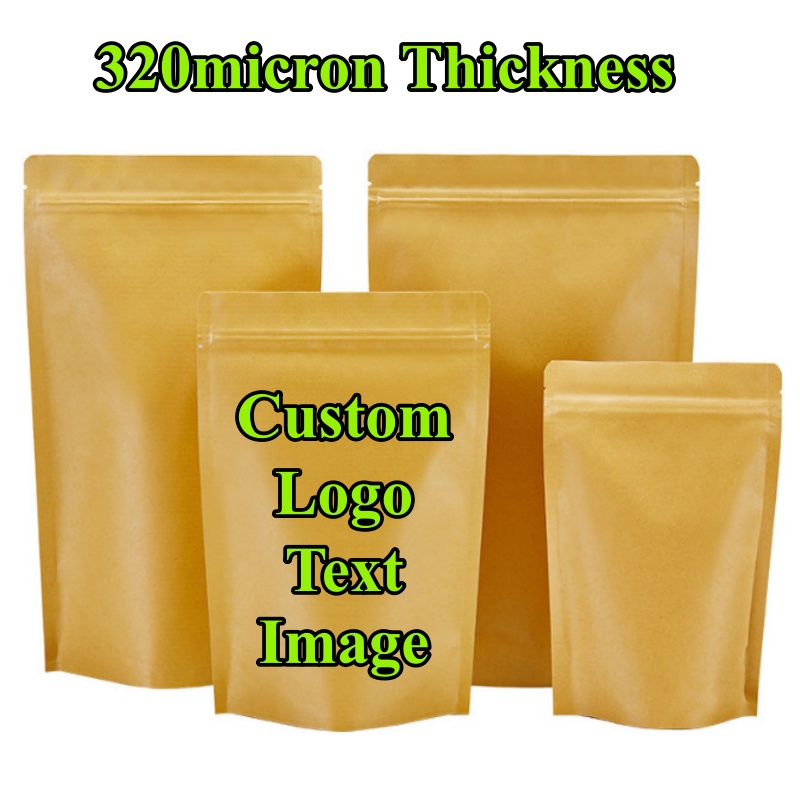Coffee Tea Logo - 100 Bolsas de Papel Kraft con