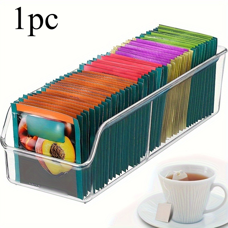 Caja organizadora transparente - Coffee Tea Drawer Organizer reseña y precio