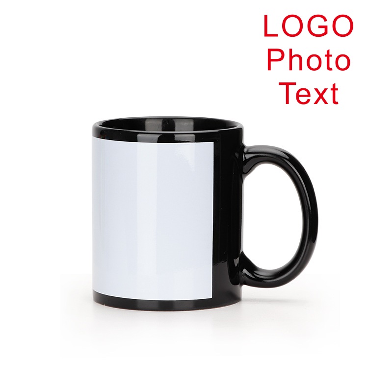 Taza negra con logotipo DIY, T - Coffee Tea Logo reseña y precio