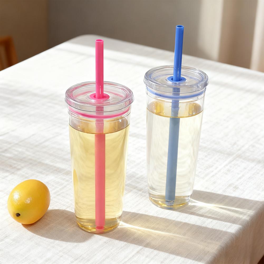 Taza con pajita portátil, vaso - Coffee Tea Tumbler reseña y precio