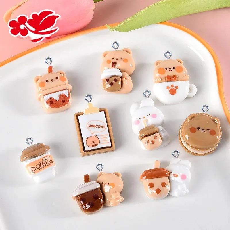 Colgantes de Resina con Forma  - Coffee Tea Love reseña y precio