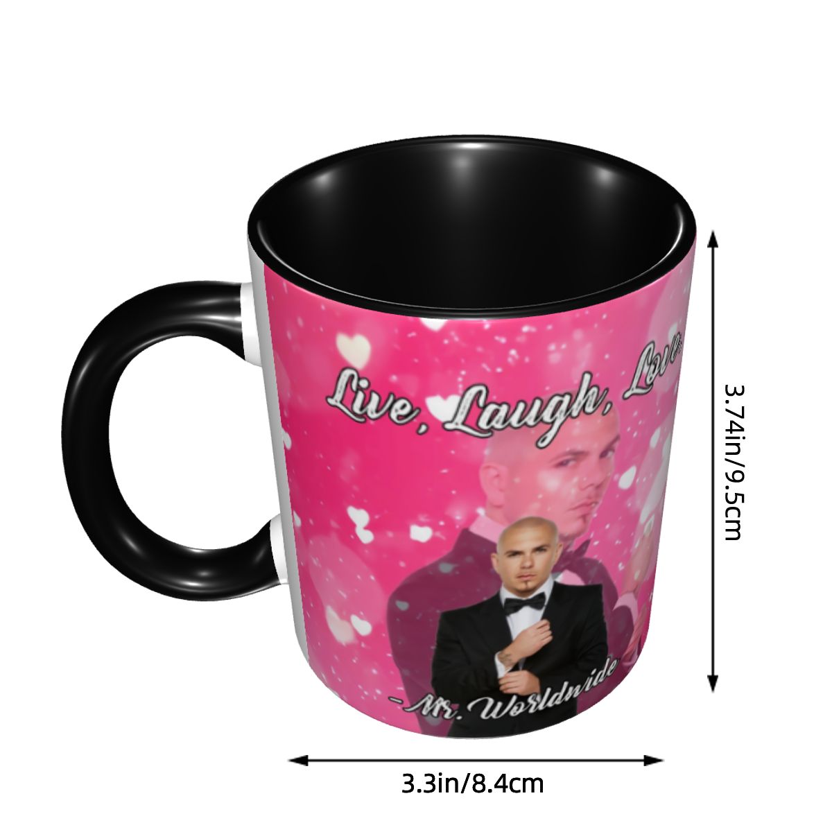 Taza de café rosa Mr World Day - Coffee Tea Love reseña y precio