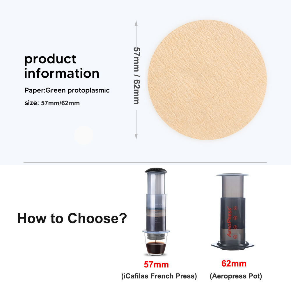 Papel de filtro de café de 57m - Aeropress Coffee Maker reseña y precio