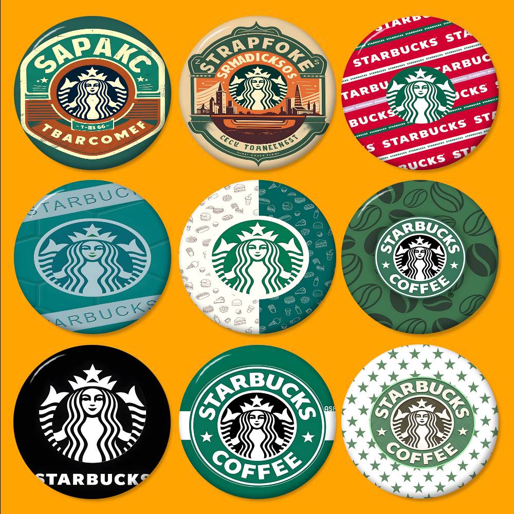 Pin de metal con el logotipo d - Coffee Tea Logo reseña y precio