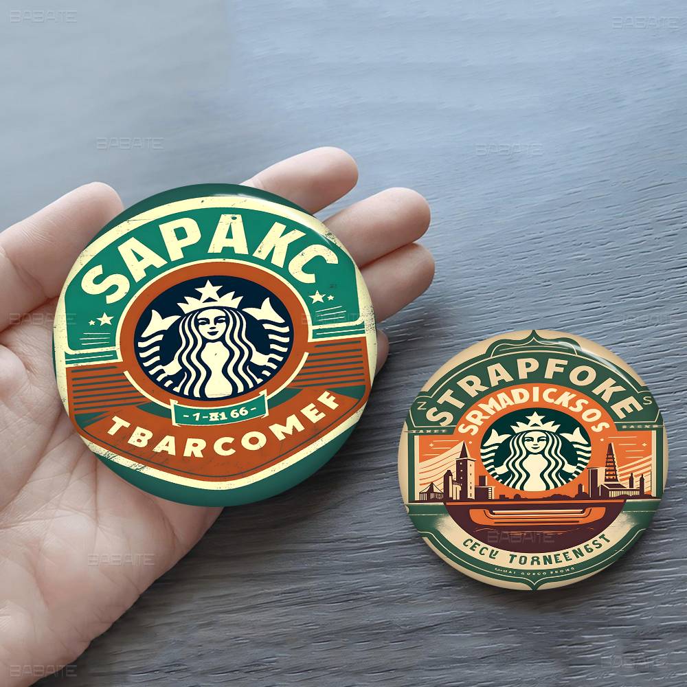 Pin de metal con el logotipo d - Coffee Tea Logo reseña y precio