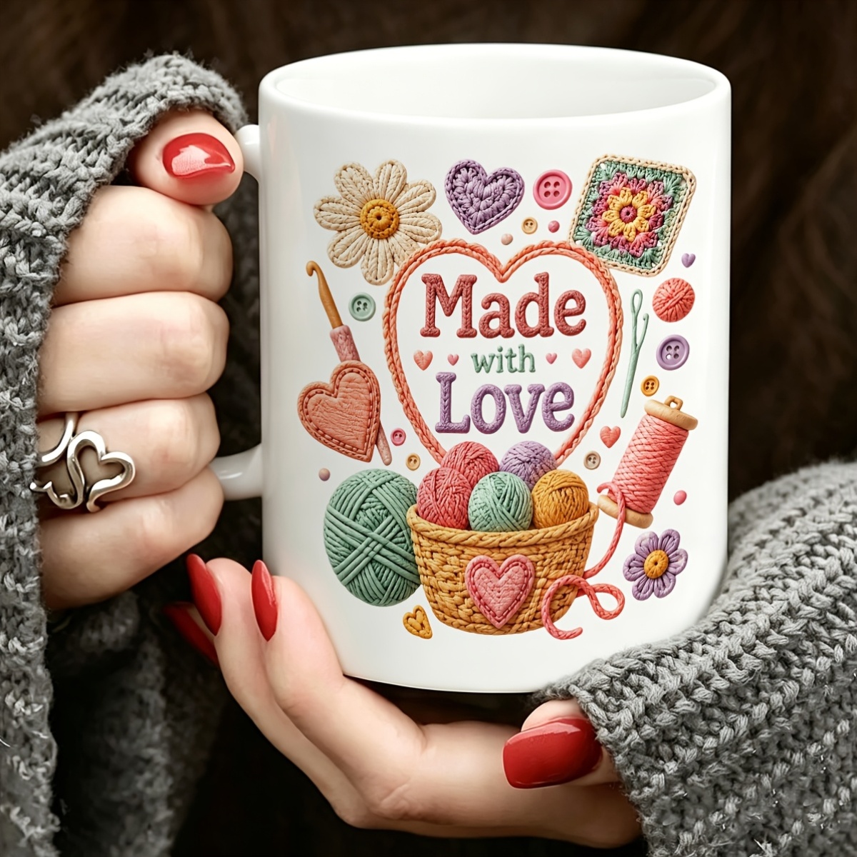 Taza de cerámica hecha a mano  - Coffee Tea Love reseña y precio
