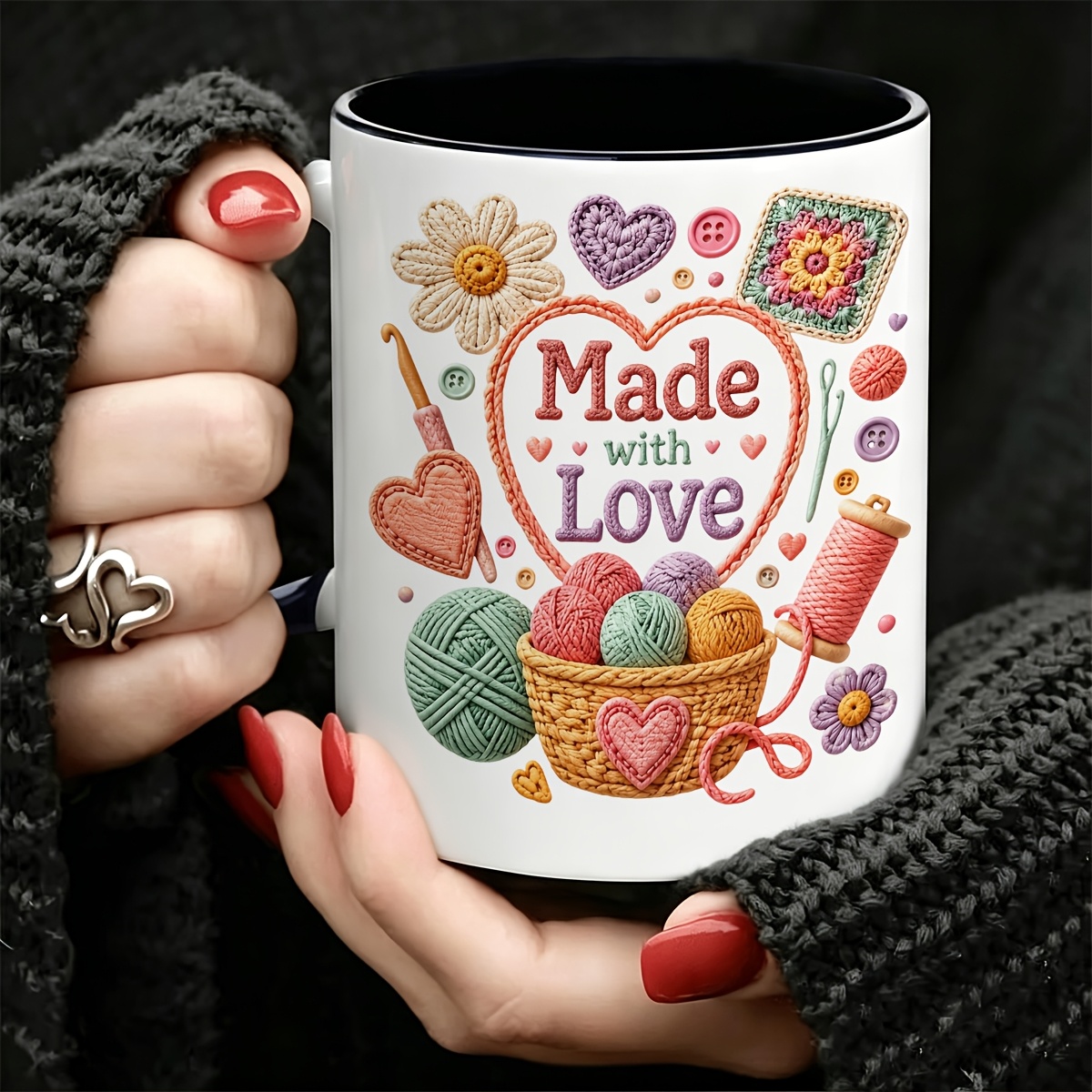 Taza de cerámica hecha a mano  - Coffee Tea Love reseña y precio