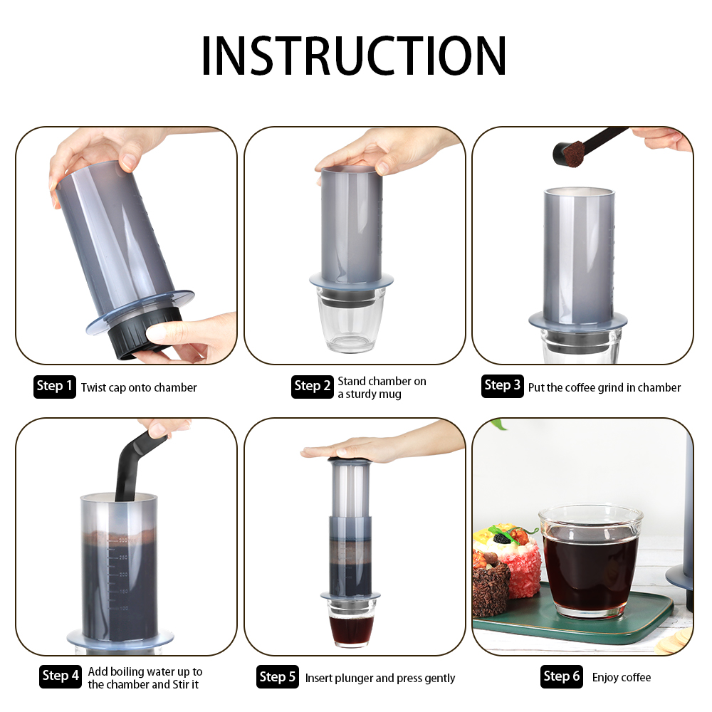 Cafetera espresso portátil, ca - Aeropress Coffee Maker reseña y precio
