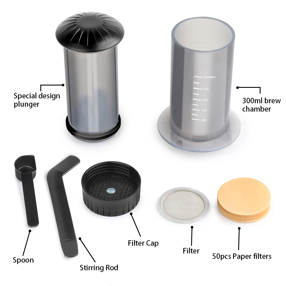 Cafetera espresso portátil, ca - Aeropress Coffee Maker reseña y precio