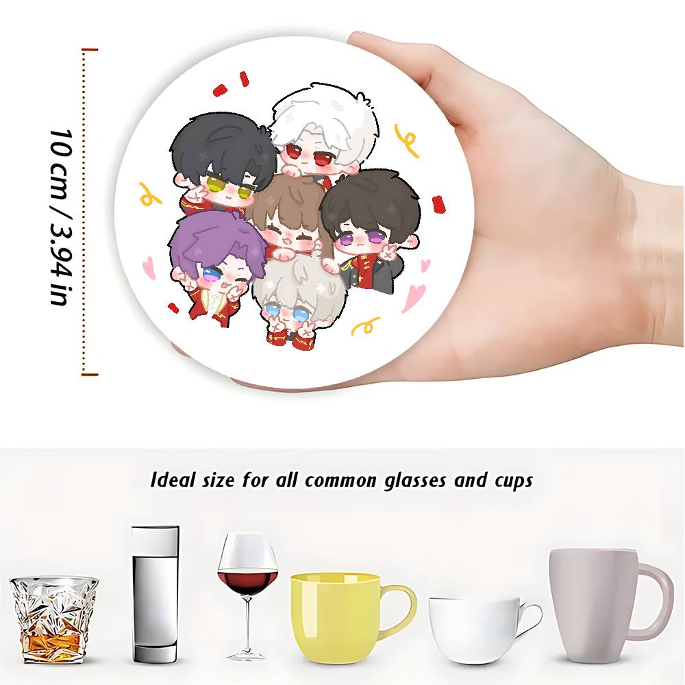 Posavasos redondos de madera C - Coffee Tea Love reseña y precio