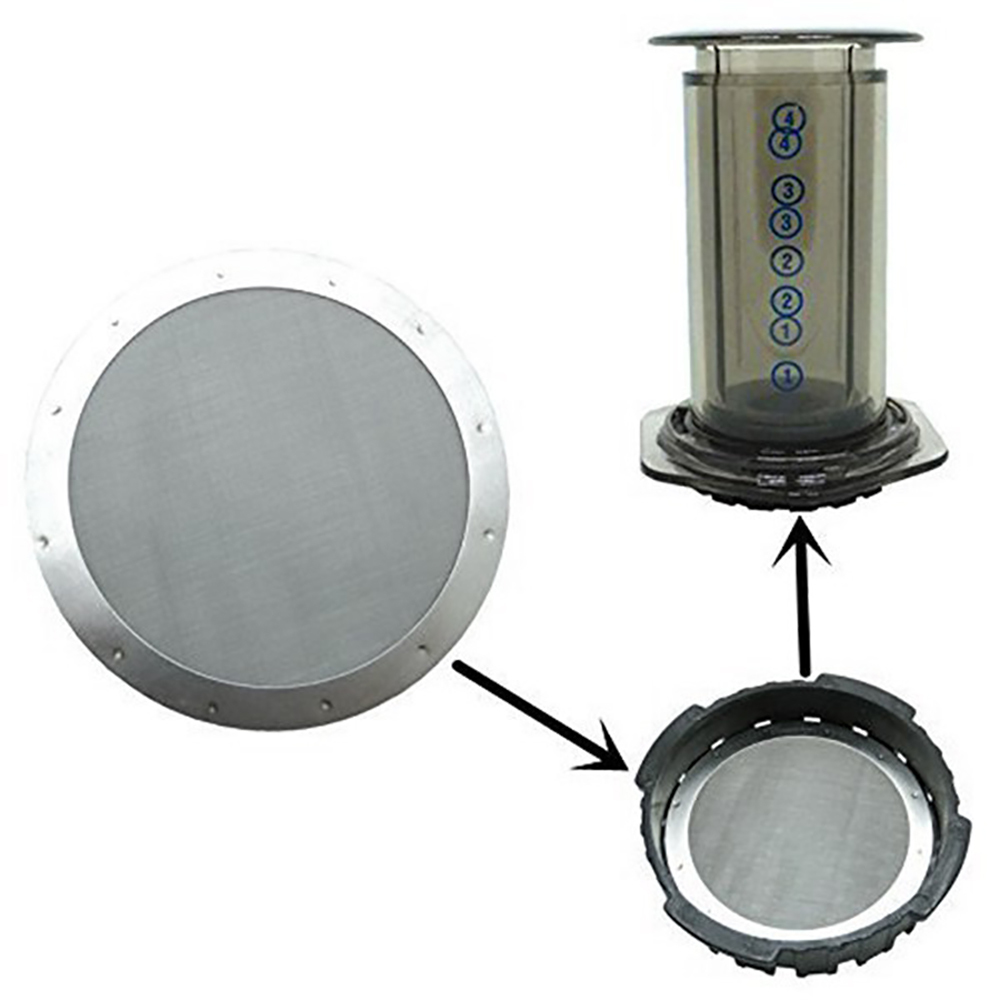 2 unids/lote 61MM filtro de ma - Aeropress Coffee Maker reseña y precio