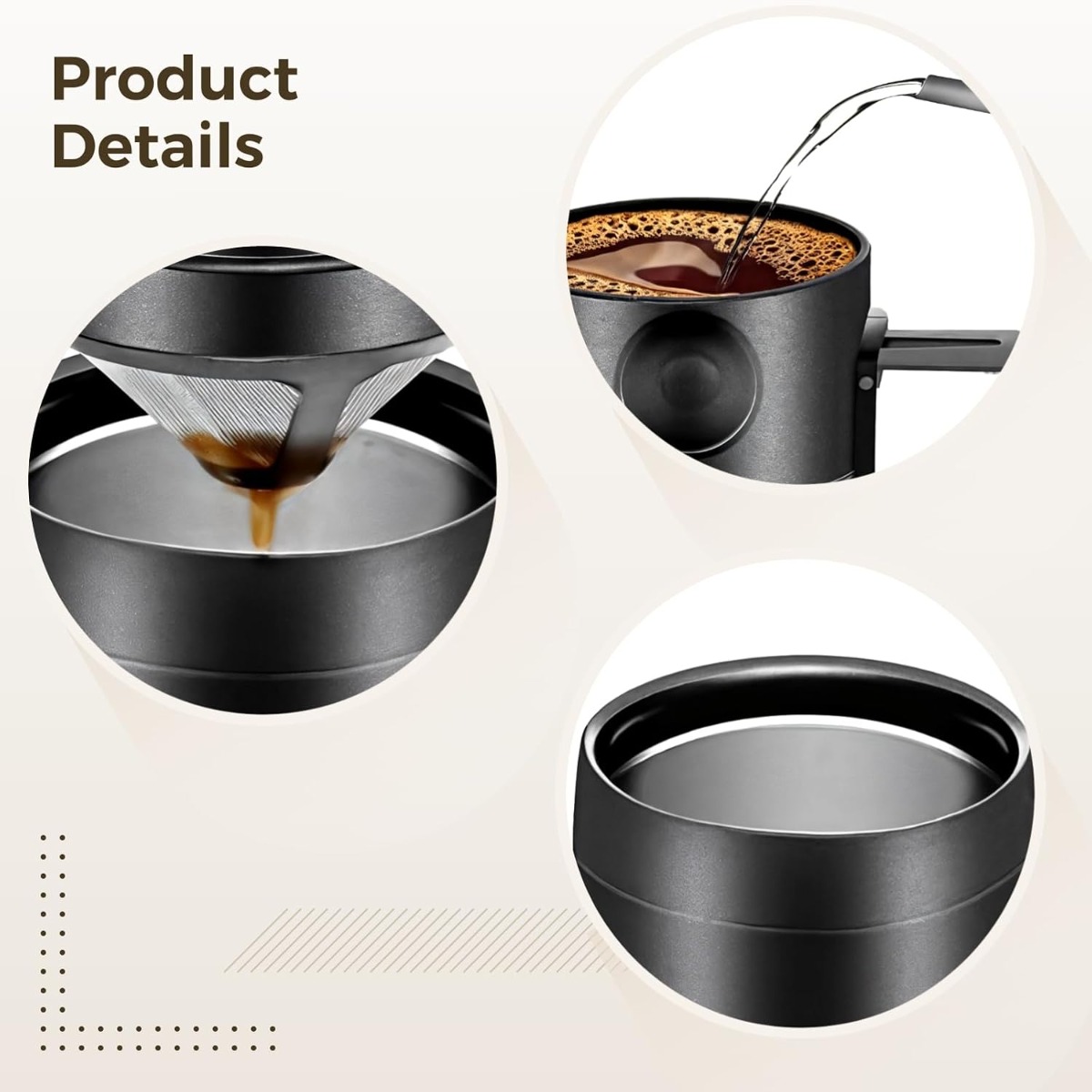 Taza de Café de Acero Inoxidab - Coffee Tea Tumbler reseña y precio