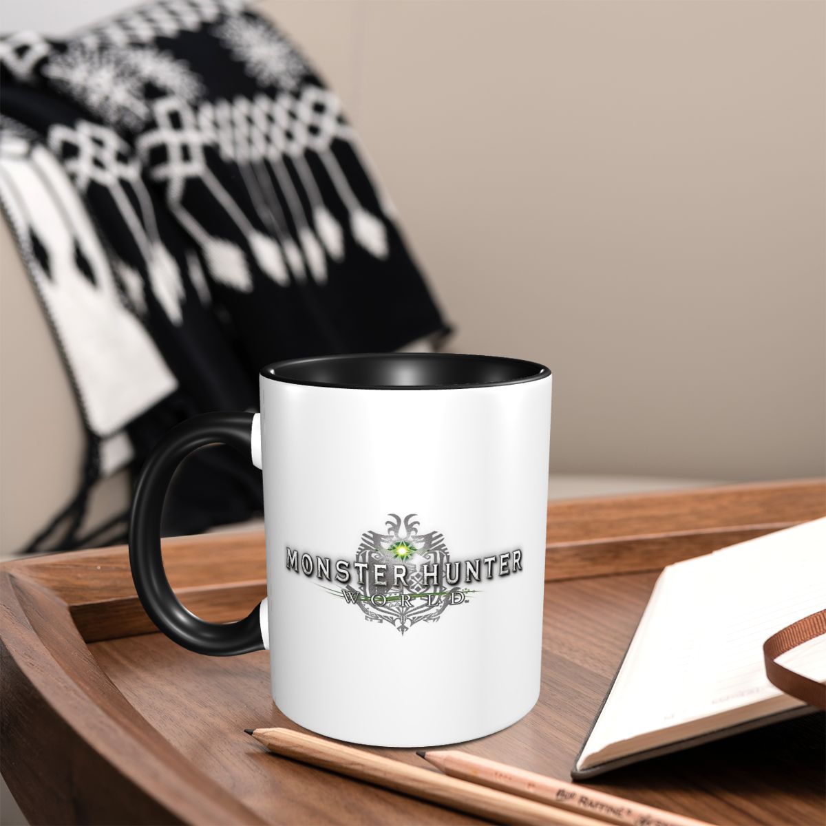 Taza con logotipo de Monster H - Coffee Tea Logo reseña y precio