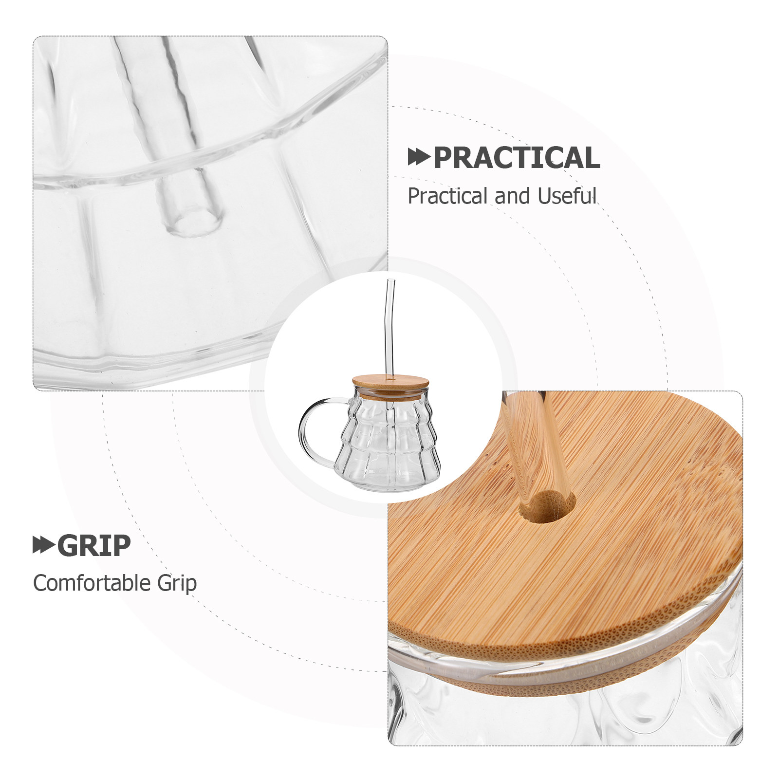 Vaso de Vidrio Transparente de - Coffee Tea Tumbler reseña y precio