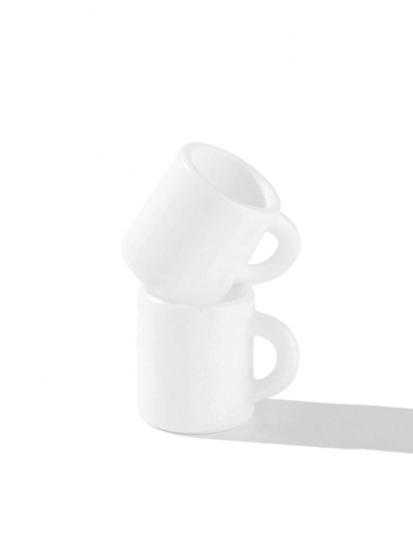 10 tazas blancas en miniatura  - Coffee Y Tea reseña y precio
