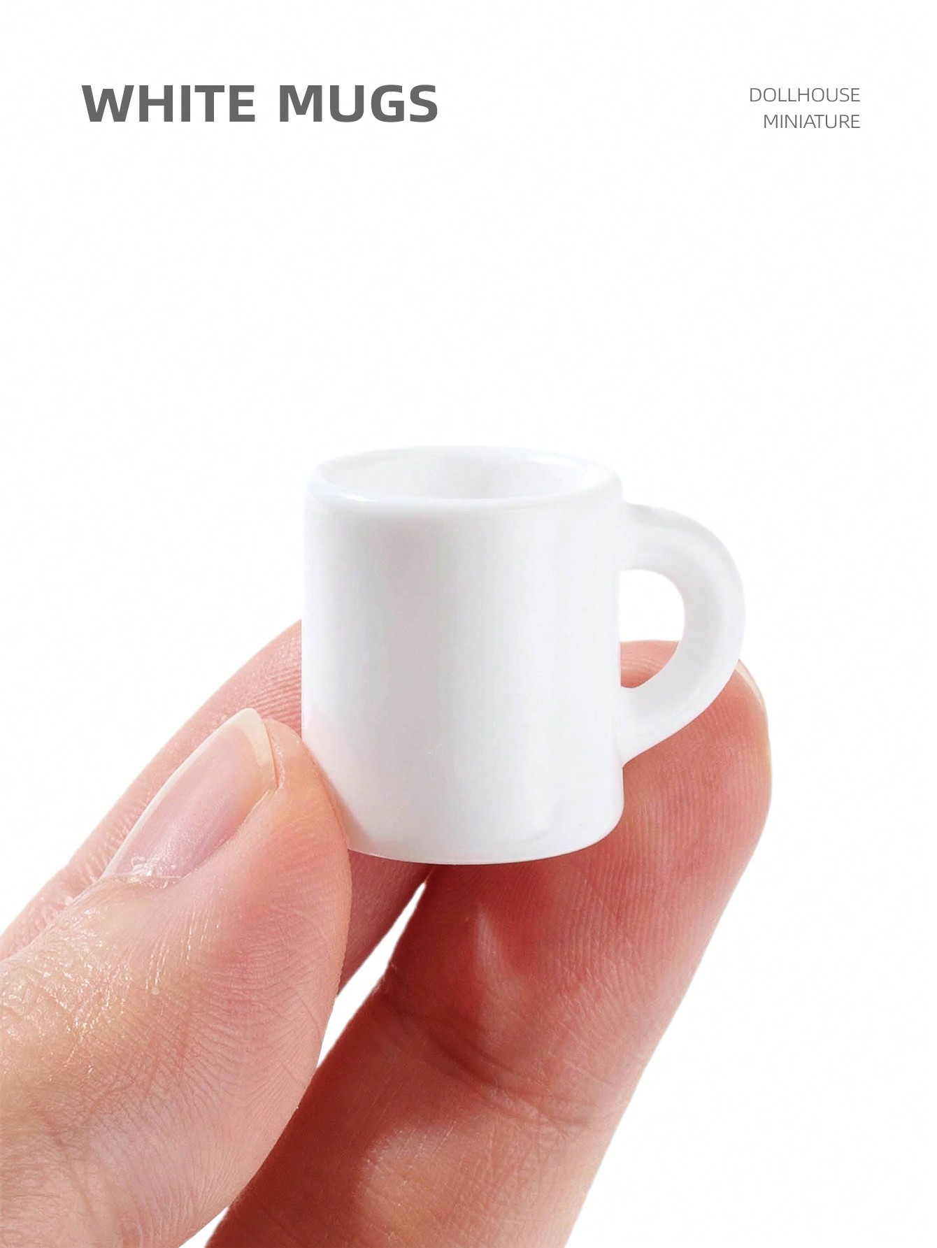 10 tazas blancas en miniatura  - Coffee Y Tea reseña y precio