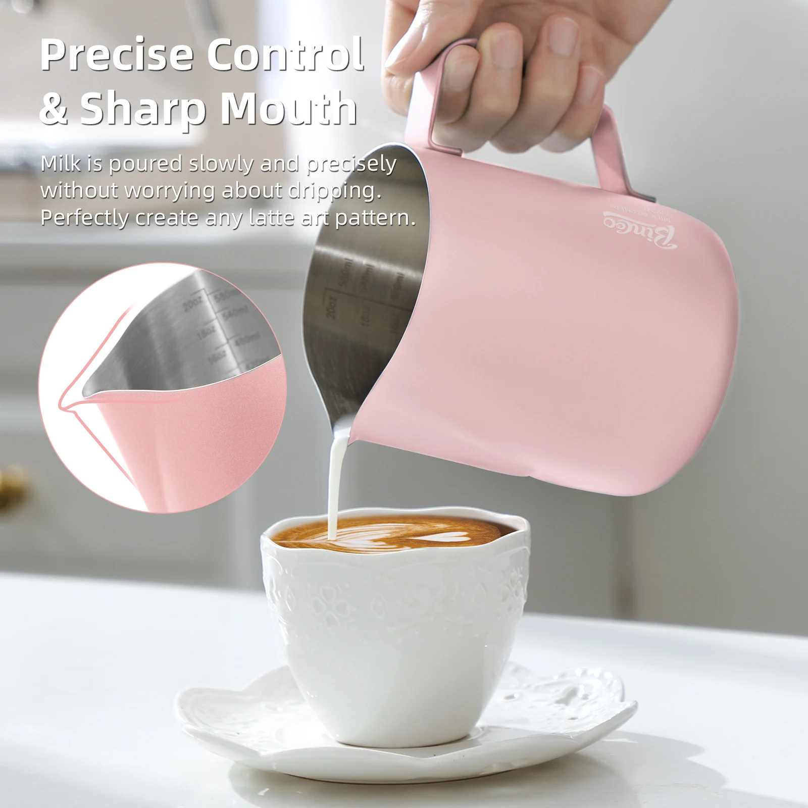 Jarra para espumar leche y caf - Barista Milk Jug reseña y precio